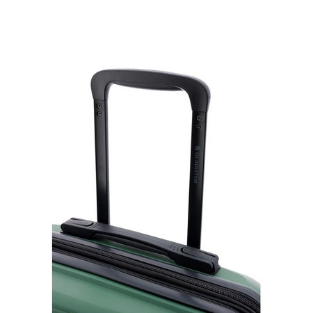 KICK OF négykerekű közepes BŐVÍTHETŐ törhetetlen bőrönd zöld